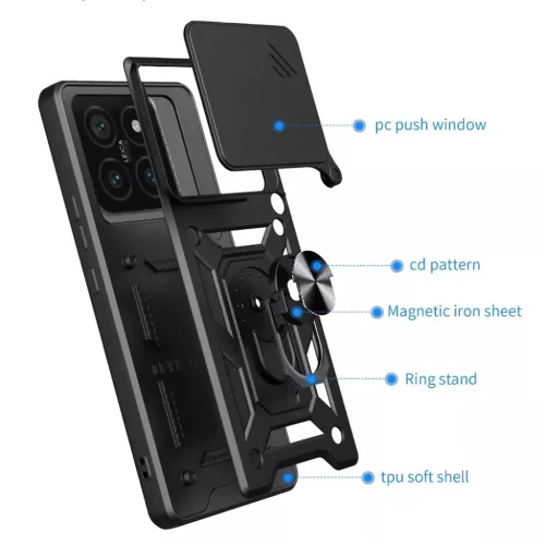 Techsuit - CamShield sorozat - Xiaomi 15 - Fekete tok-5949419266513 2 kép