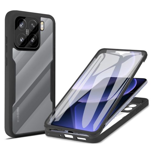  Techsuit - ColorVerse 360 Sorozat + Képernyővédő - Xiaomi 15 - Fekete tok