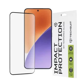    Techsuit - 111D Teljes Fedés / Teljes Ragasztás Üveg - Xiaomi 15 - Fekete üvegfólia