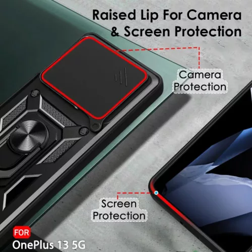  Techsuit - CamShield sorozat - OnePlus 13 - Fekete tok-5949419265905 4 kép
