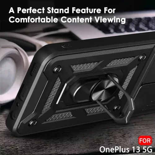  Techsuit - CamShield sorozat - OnePlus 13 - Fekete tok-5949419265905 6 kép