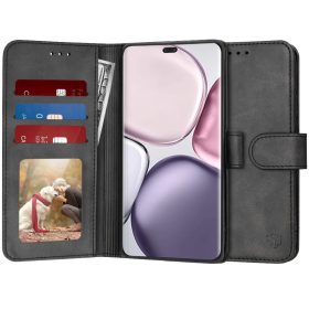  Honor Magic7 Lite / X9c Fekete Techsuit Naplókönyv tok