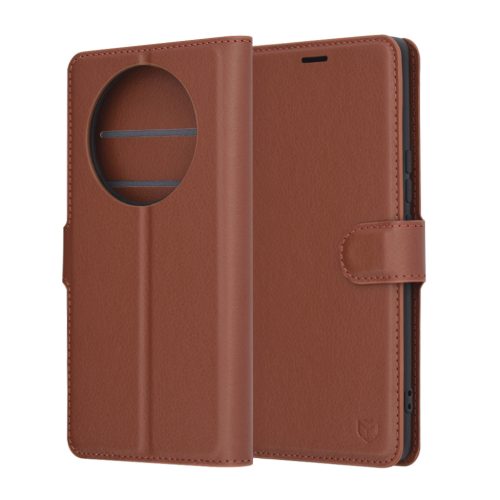  Techsuit - Bőrtok - Honor Magic7 Lite / X9c - Barna tok-5949419266964 1 kép