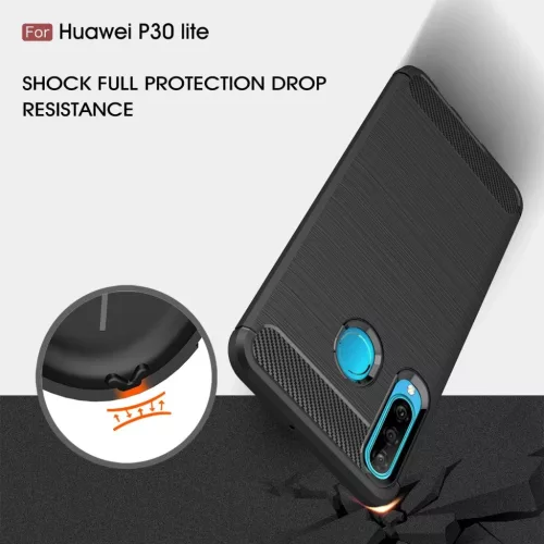 Techsuit - Szénszilikon - Huawei P30 lite / P30 lite New Edition - F-5949419061873 5 kép