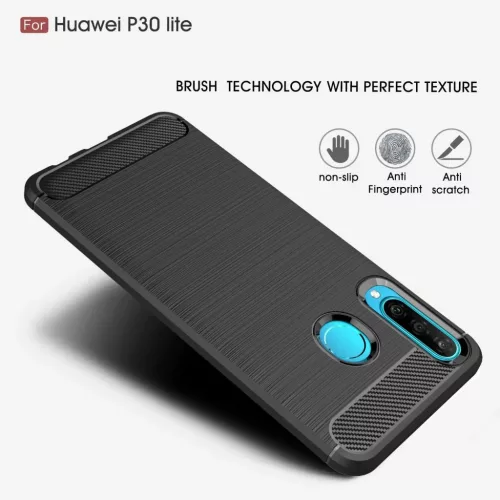  Techsuit - Szénszilikon - Huawei P30 lite / P30 lite New Edition - F-5949419061873 7 kép