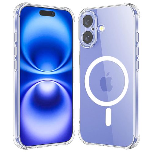  Techsuit - Ütésálló Átlátszó Szilikon MagSafe - iPhone 16 - Á-5949419271753 1 kép