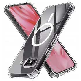    Techsuit - Ütésálló Átlátszó Szilikon MagSafe - Google Pixel 9a - Átlátszó tok