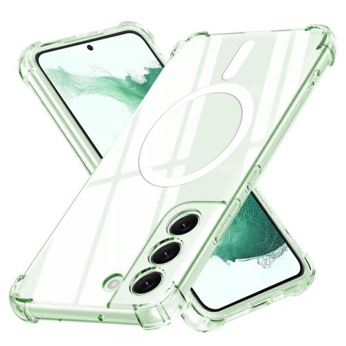  Techsuit - Ütésálló Átlátszó Szilikon MagSafe - Samsung Galaxy S22 Plus 5G - Átlátszó tok