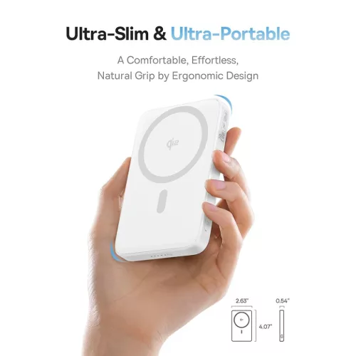 Baseus - PicoGo Magsafe Power Bank (P10076800213-01) - Type-C, Qi2, Gy-6932172677626 5 kép