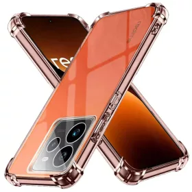    Techsuit - Ütésálló átlátszó szilikon tok - Realme GT 7 Pro - Átlátszó