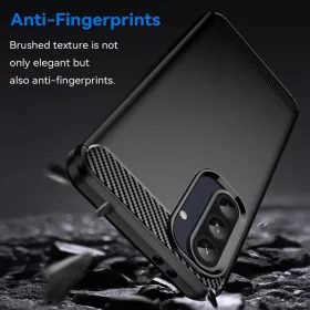  Techsuit - Karbonszilikon - Samsung Galaxy A56 5G - Fekete tok-5949419268807 2 kép