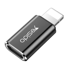   Yesido - Lightning to Type-C OTG Adapter (GS03), Plug & Play, 480Mbps - Fekete