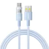 Baseus - Data Cable Display 2 (P10382701311-00) - Gyors töltés, USB Type-C, Digitális kijelző, 100W, 1m - Galaxy kék
