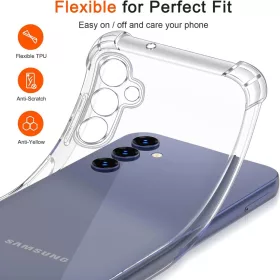  Techsuit - Ütésálló Átlátszó Szilikon - Samsung Galaxy A40 - �-5949419272712 2 kép
