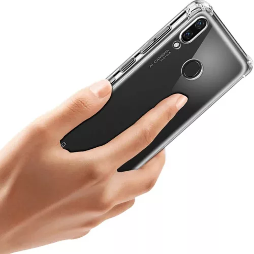 Huawei P20 Techsuit - Shockproof Áttetsző Szilikon - Átlátszó tok-5949419272668 4 kép