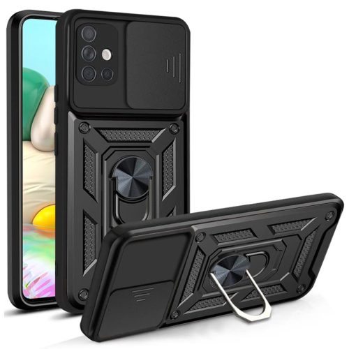  Techsuit - CamShield sorozat - Samsung Galaxy A71 4G - Fekete tok-5949419272606 7 kép