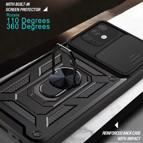  Samsung Galaxy A71 4G Fekete Techsuit CamShield sorozat tok-5949419272606 5 kép