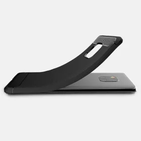  Techsuit - Szénszálas szilikon tok - Huawei Mate 20 Pro - Fekete-5949419272798 2 kép