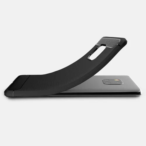  Techsuit - Szénszálas szilikon tok - Huawei Mate 20 Pro - Fekete-5949419272798 2 kép