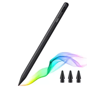    ESR - Stylus toll (6C00107) - iPad-hez, mágneses rögzítés, Bluetooth, Type-C, tenyér elutasítás, döntésérzékenység - fekete