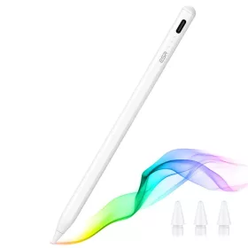   ESR - Stylus Toll (6C00107) - iPadhez, mágneses rögzítés, Bluetooth, Type-C, tenyérérzékelés, dőlésérzékenység - Fehér
