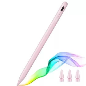   ESR - Stylus Toll (6C00107) - iPadhez, Mágneses Rögzítés, Bluetooth, Type-C, Tenyeret Kizáró Funkció, Dőlésérzékenység - Rózsaszín
