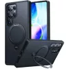 Torras - Ostand Spin sorozat - Samsung Galaxy S25 Ultra - Fekete tok