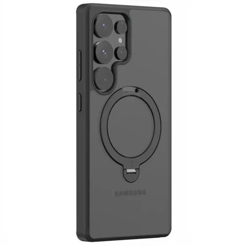 Torras - Ostand Spin sorozat - Samsung Galaxy S25 Ultra - Fekete tok-6938075626235 2 kép