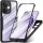  Techsuit - ColorVerse 360 Sorozat + Képernyővédő - Oppo A40 4G / A60 5G - Fekete tok