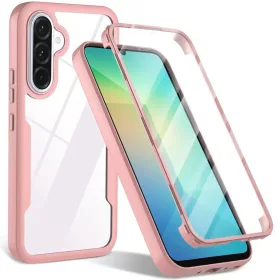    Techsuit - ColorVerse 360 Sorozat + Képernyővédő - Samsung Galaxy A26 5G - Rózsaszín tok