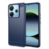  Techsuit - Szénszálas Szilikon - Xiaomi Redmi Note 14 4G - Kék tok-5949419274075 6 kép