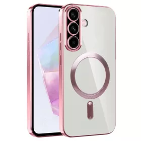    Techsuit - Luxus Kristály MagSafe - Samsung Galaxy A36 5G / A56 5G - Rózsaszín tok