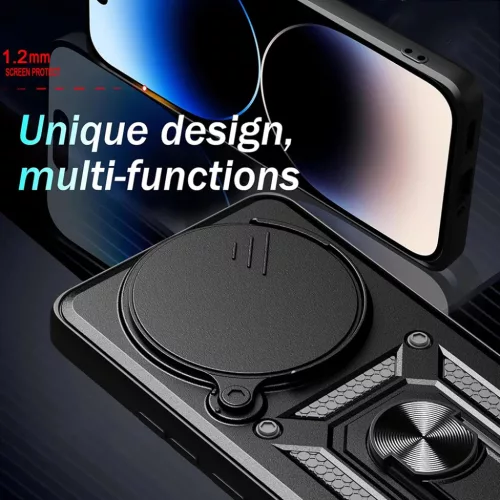 Techsuit - CamShield Sorozat - Honor X9c Okos - Fekete tok-5949419273481 5 kép