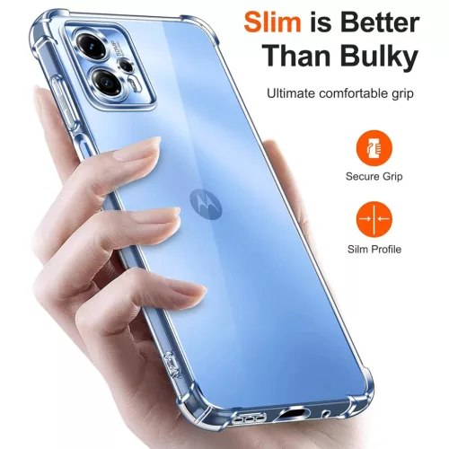  Techsuit - Ütésálló Átlátszó Szilikon - Motorola Moto G05 / E1-5949419273436 4 kép