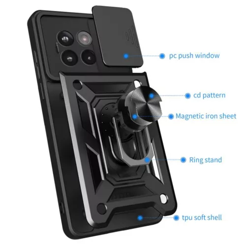  Techsuit - CamShield sorozat - OnePlus 13R - Fekete tok-5949419275393 2 kép