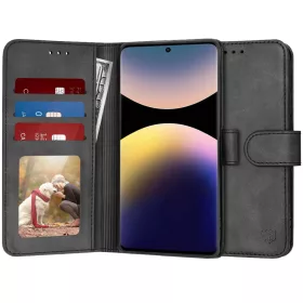    Xiaomi Redmi Note 14 Pro 4G / Poco F7 fekete Techsuit könyvtok