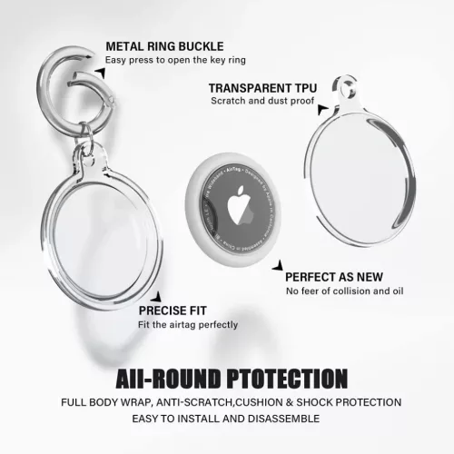  Techsuit - (4 darabos) Biztonságos Tartó Szilikon (CT15) - Apple Ai-5949419275928 3 kép