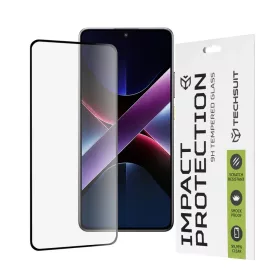    Techsuit - 111D Teljes Fedés / Teljes Ragasztás Üveg - Xiaomi Poco X7 Pro - Fekete üvegfólia