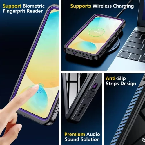 Samsung Galaxy S25 Fekete ShellBox Vízálló IP68 tok-5949419276086 3 kép