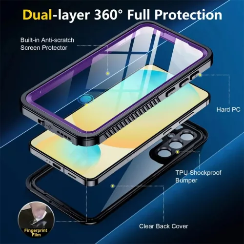Samsung Galaxy S25 Fekete ShellBox Vízálló IP68 tok-5949419276086 5 kép