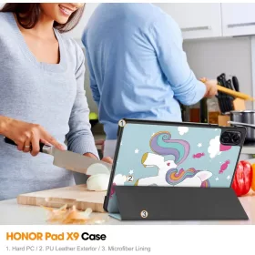  Techsuit - FoldPro - Honor Pad X8a - Egyszarvú tok-5949419276147 2 kép