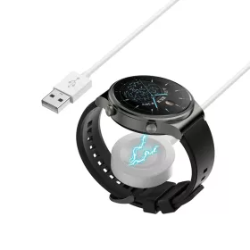   Vezeték nélküli töltőkábel Techsuit - SmartWatch - Huawei Watch GT5 Pro/GT5/4/4 Pro/Ultimate/GT3 SE/Buds számára - Fehér.