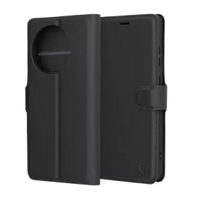  Techsuit - Bőr Tok - OnePlus 13R - Fekete tok