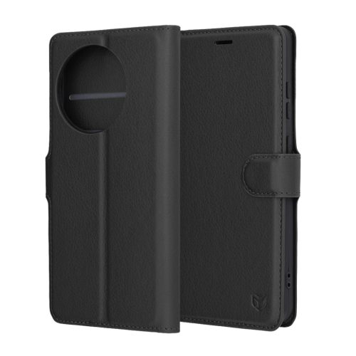  Techsuit - Bőr Tok - OnePlus 13R - Fekete tok