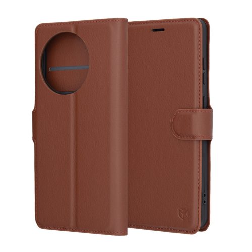  Techsuit - Bőr Tok - OnePlus 13R - Barna tok
