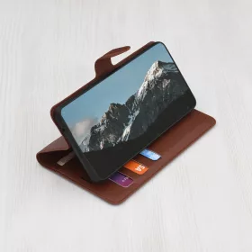  Techsuit - Bőr Tok - OnePlus 13R - Barna tok-5949419276581 2 kép