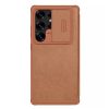 Nillkin - Qin Pro bőrtok - Samsung Galaxy S25 Ultra - Barna tok
