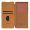  Nillkin - Qin Pro bőrtok - Samsung Galaxy S25 Ultra - Barna tok-6902048290549 5 kép