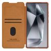  Nillkin - Qin Pro bőrtok - Samsung Galaxy S25 Ultra - Barna tok-6902048290549 6 kép