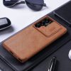  Nillkin - Qin Pro bőrtok - Samsung Galaxy S25 Ultra - Barna tok-6902048290549 7 kép